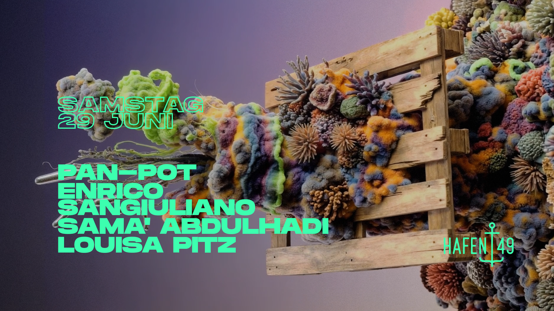 PAN-POT, Enrico Sangiuliano, Sama' Abdulhadi, Louisa Pitz – Hafen 49, 20.06.2026